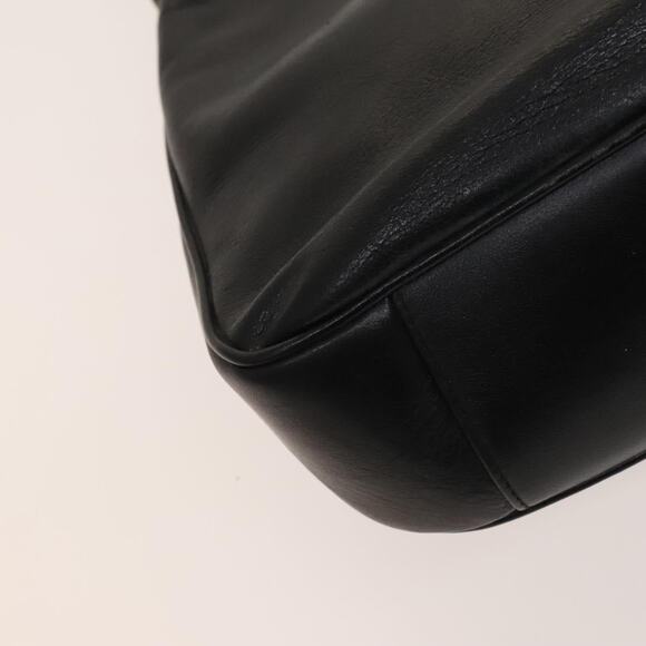 GUCCI Bamboo Hand Bag Leather Black Gold 001 001 - Picture 11 of 16